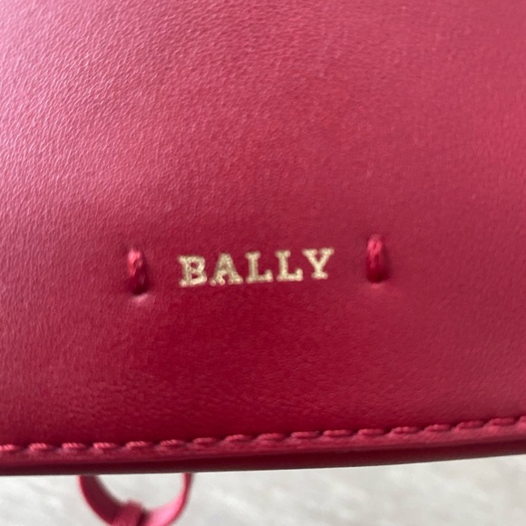 Bally Akira Red Leather Designer Backpack Bag New - Picture 4 of 4